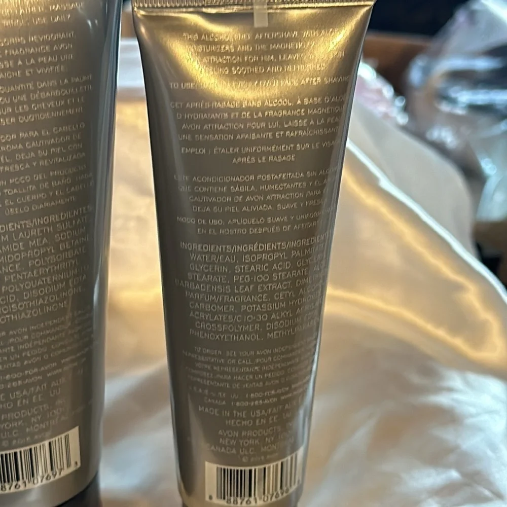Avon “Attraction for Men” For Him Hair & BodyWash 6.7oz & AfterShave Conditioner